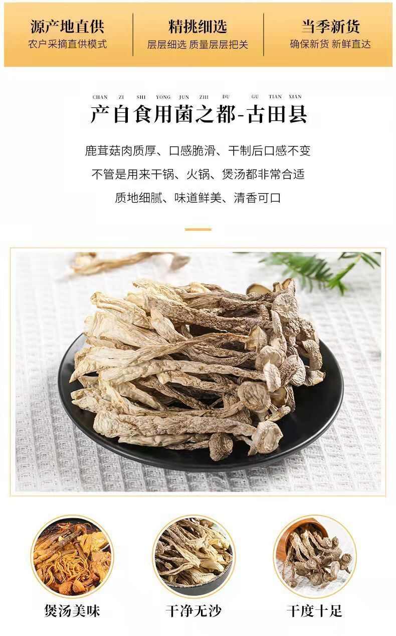 【整根不碎】鹿茸菇干货鹿耳菇批发鹿茸菌脆脆菇煲汤炖汤食材菌菇
