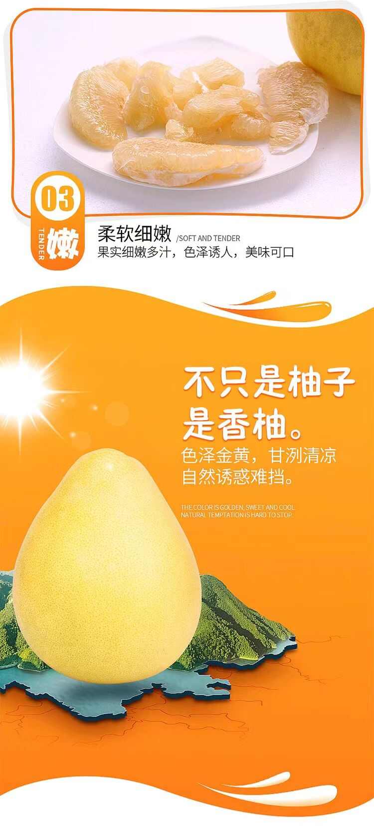 瑶山香柚 江永香柚 4粒礼盒装 批发零售 一件代发