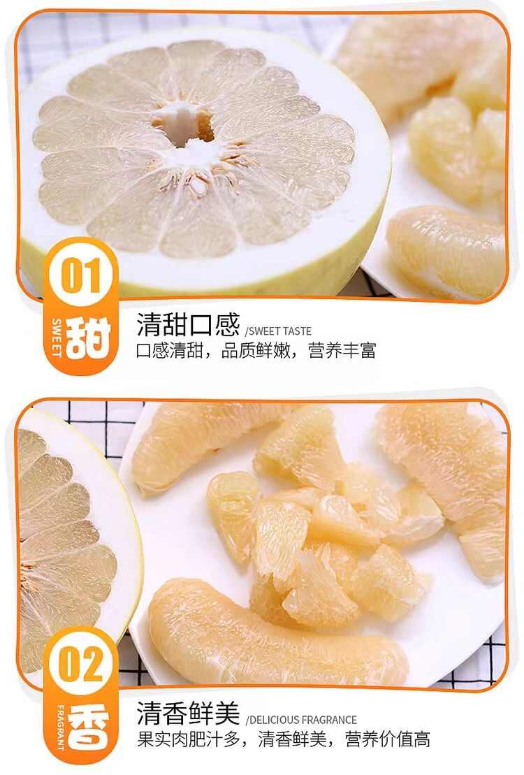 瑶山香柚 江永香柚 4粒礼盒装 批发零售 一件代发