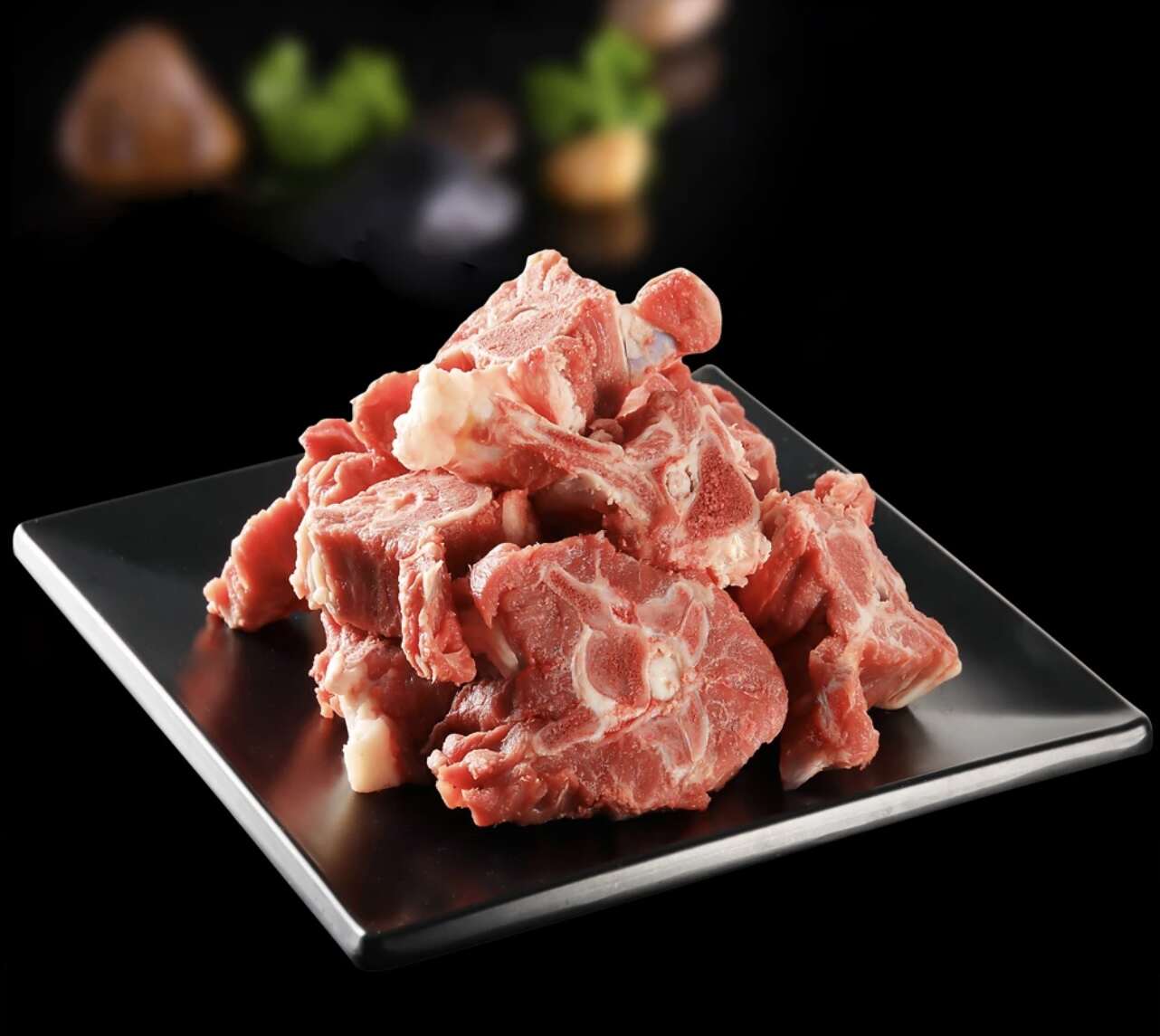 羊副产品 内蒙古原切带肉带髓 羊蝎子 切块羊脊骨