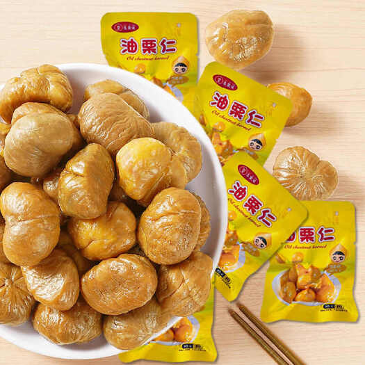 井陉县大板栗甘栗仁燕山板栗仁即食油栗仁小包装休闲真空栗子孕妇零食