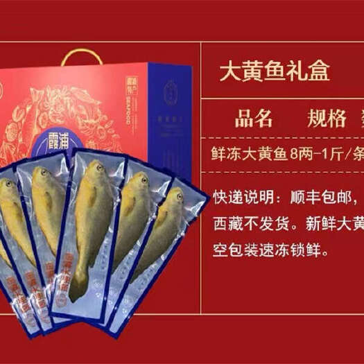 霞浦县霞浦特产大黄鱼黄瓜鱼黄花鱼8两到1斤重
