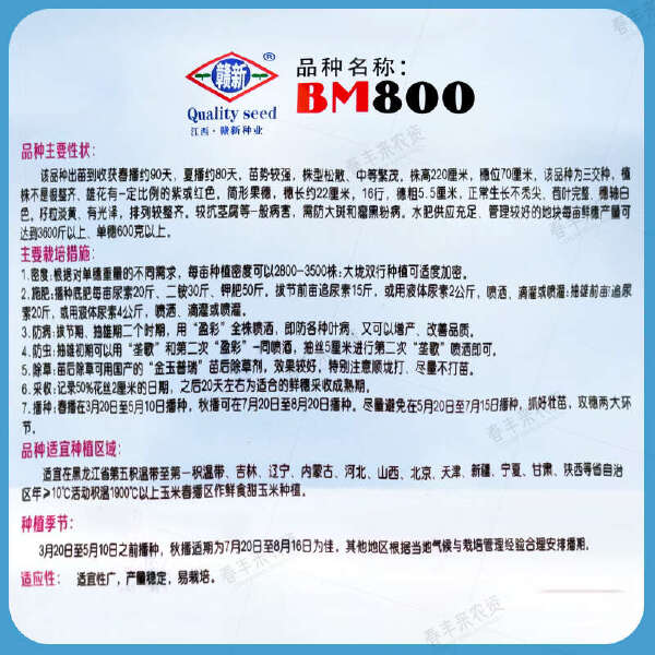 赣新种子BM800黄玉米种子大棒水果玉米种籽薄皮可生吃的玉米