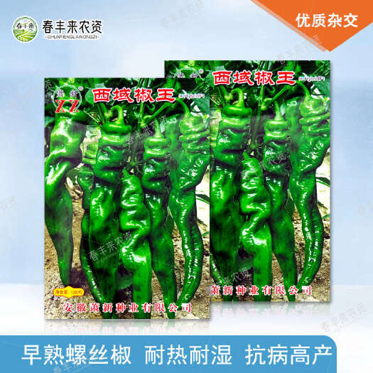 临沂西域椒王大田早熟辣椒种子猪大肠椒螺丝椒春秋2季1000粒