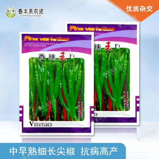 临沂香辣王F1早中熟细长羊角尖椒种籽二荆条辣椒种子