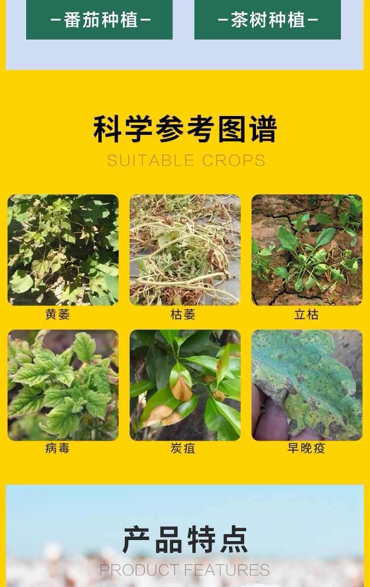 黄枯原粉微生物菌剂农用果树蔬菜植物杀菌剂长枝木霉枯萎立枯炭疽