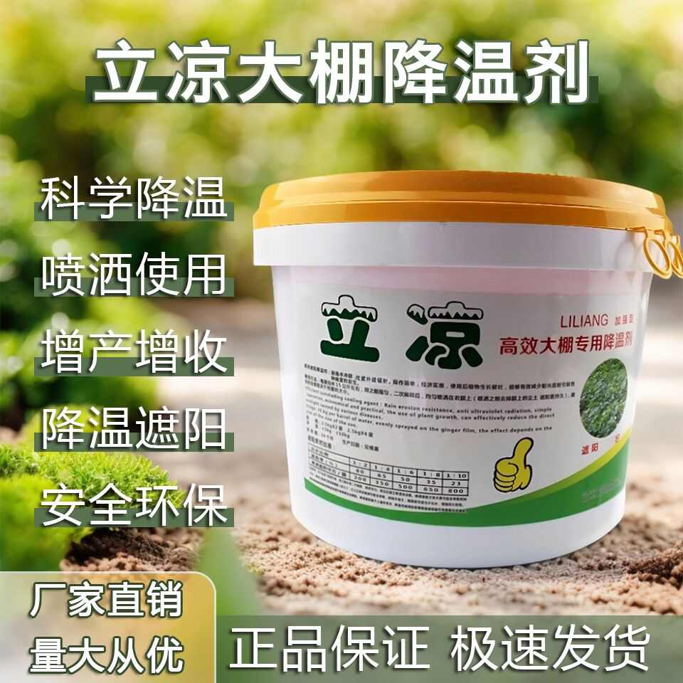 蔬菜大棚温室降温剂立凉大棚降温剂拱棚遮阳防晒涂料耐雨水冲刷