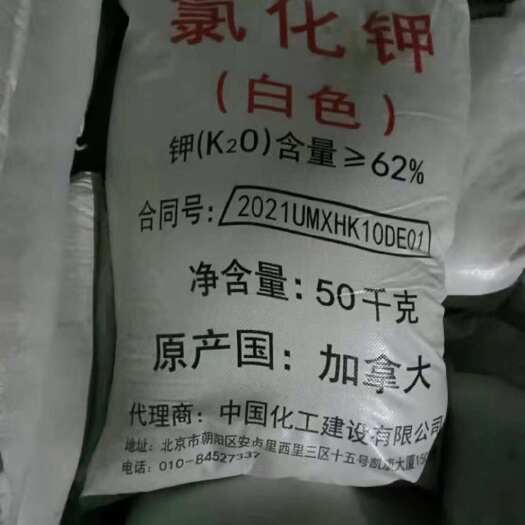 南宁氯化钾62% 白钾 现货