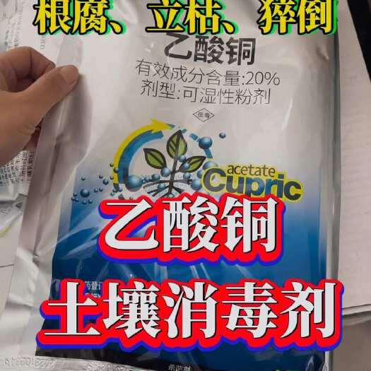 潍坊乙酸铜 果蔬花卉苗期土传病害 根腐立枯 死棵土壤消毒杀菌剂