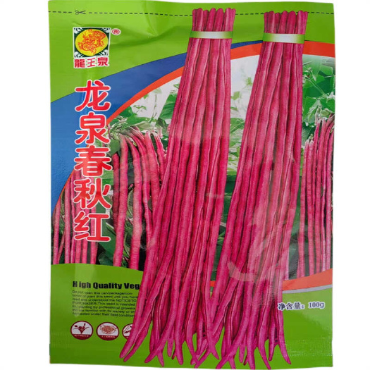 济南龙泉春秋红豇豆种子靓紫6号红豆角种子紫芸豆架豆紫豆角种子