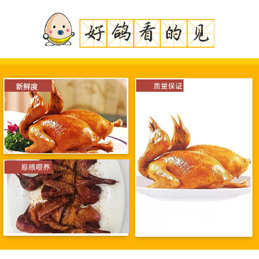 如东县无抗生素脆皮乳鸽（半成品）4两+