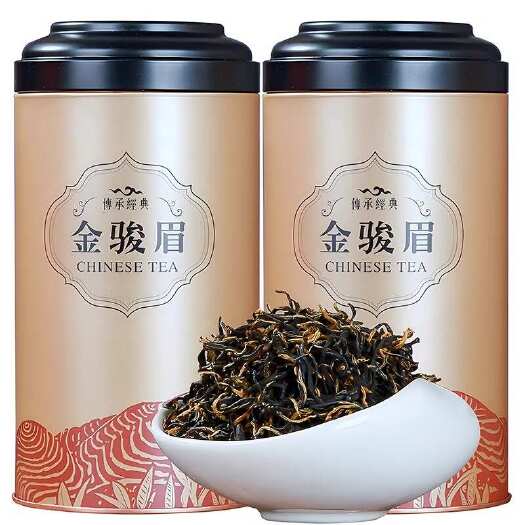 长沙金骏眉红茶特级浓香茶叶礼盒装金俊眉武夷新茶罐装