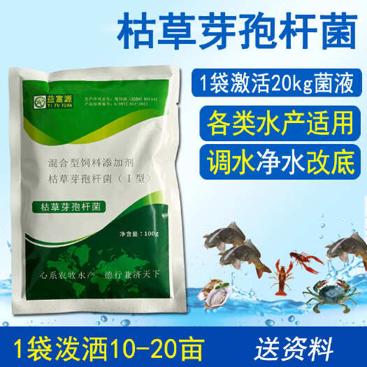 郑州枯草芽孢杆菌原种调水净水瘦水改底水产养殖鱼虾蟹蛙分解粪便残饵