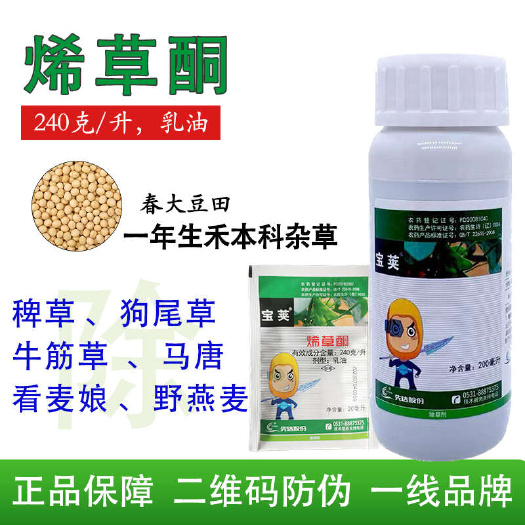 长沙先达宝荚24%烯草酮花生大豆蔬菜农药马唐芦苇牛筋草狗尾草除草