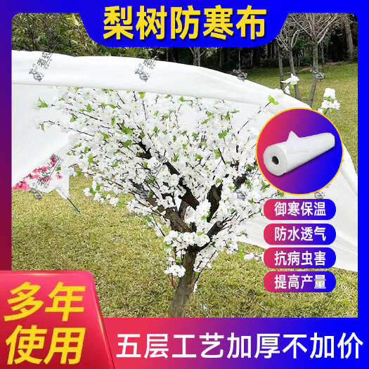长沙梨花苹果李子蔬菜防寒布透气防水防雨保温防霜冻防冰雹倒春寒专用