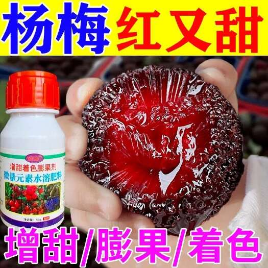 栾川县杨梅增甜剂杨梅膨大增甜着色防烂果杨梅果专用降酸增甜去涩补糖剂