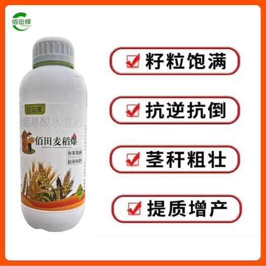 潍坊小麦专用叶面肥生根控旺增产分蘖抗倒伏缩节灌浆麦黄金肥料