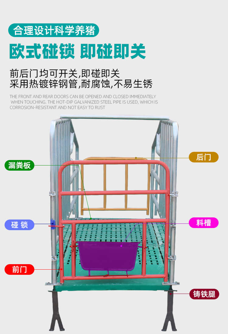 集中養(yǎng)殖定位欄 母豬定位欄 漏糞板式定位欄