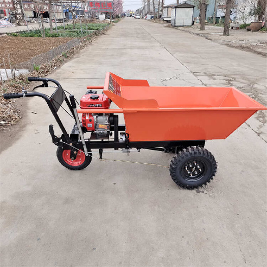曲阜市农用手推车三轮灰斗车 汽油工地小推车