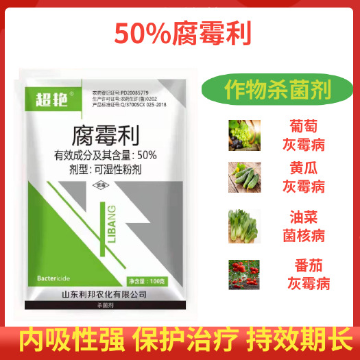 潍坊超艳50%腐霉利果树蔬菜霜霉灰霉菌核病