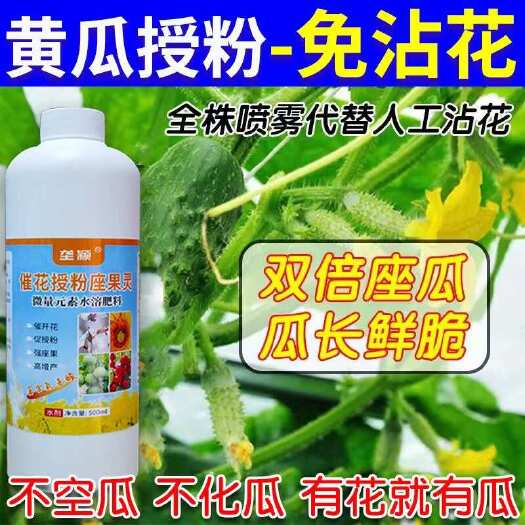 黄瓜授粉药无需沾花免人工授粉全株喷雾增花保瓜强力座果防畸防化