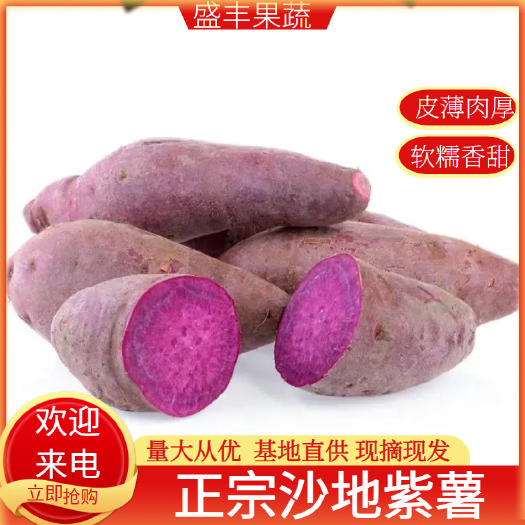 宜城市紫薯甘甜可口，营养丰富季度直供电商批发常年供货