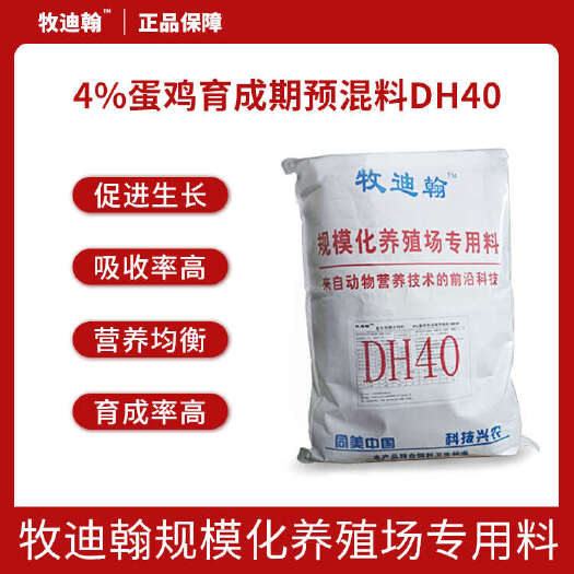 广州4%蛋鸡育成期预混料DH40