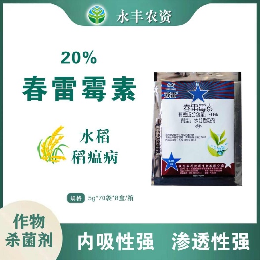 滨州华戎戎雷20%春雷霉素老牌子农用水稻稻瘟病专用杀菌剂正品