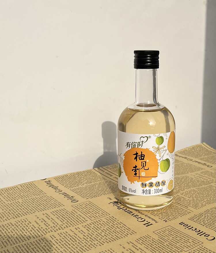 【黄氏酒厂·花果酒贴牌·厂家直发】纯酿果酒小清柠酒330ml