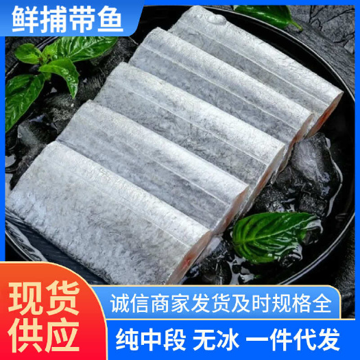 深圳舟山带鱼中段新鲜大无冰带鱼段海鲜水产鲜活冷冻批发