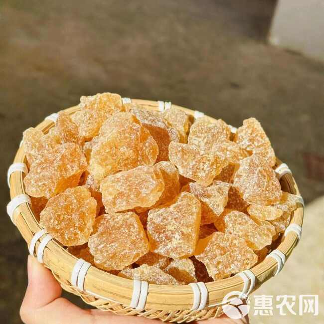 云南特产多晶体黄冰糖土冰糖老冰糖颗粒500克罐装甘蔗熬制冰糖