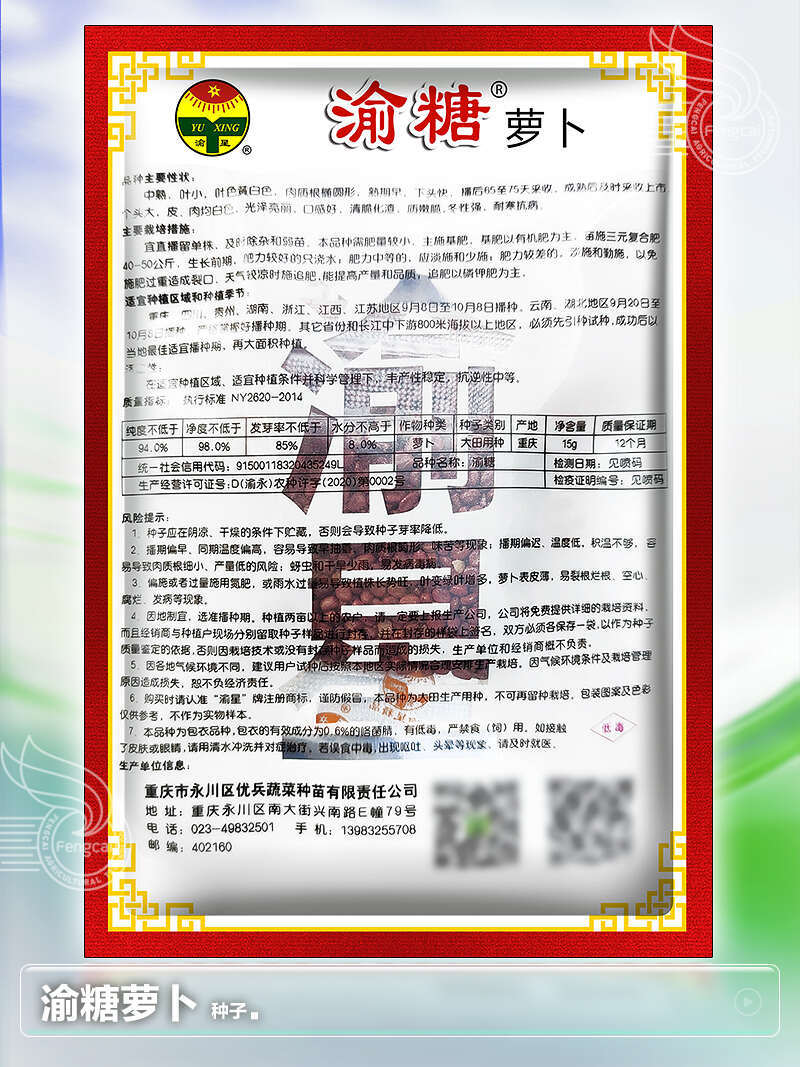 春不老萝卜种子 重庆冰糖萝卜种子 中熟味甜化渣 叶色黄白色