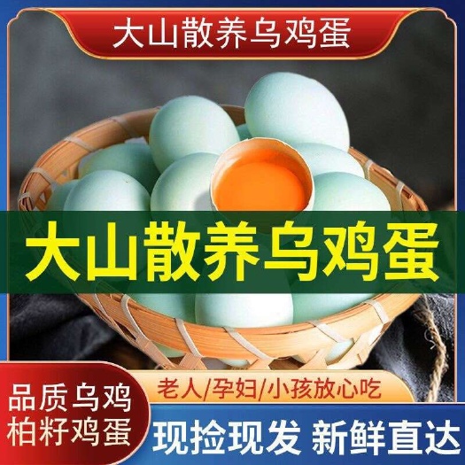 武汉【全国发货】精品绿壳乌鸡蛋新鲜直达五黑鸡蛋