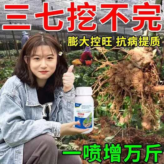 栾川县三七地下猛长膨大素中药材根茎膨大地下养根壮根增产专用水溶肥料