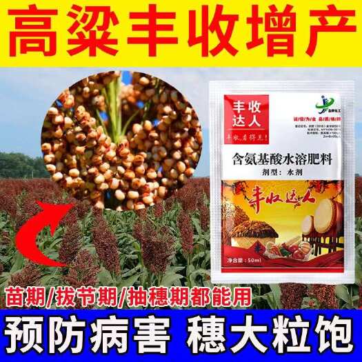 栾川县高粱专用叶面肥保花保果高粱增产增收肥氨基酸肥各种作物均可适用