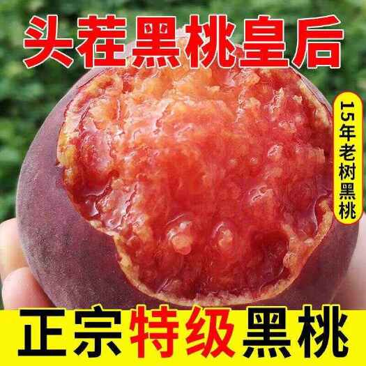 蒙阴县山东蒙阴露天黑桃水蜜桃黑桃皇后5斤装一件代发