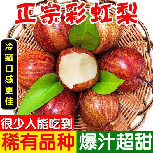 大荔县陕西彩虹梨稀世彩虹梨一件代发3斤/5斤/9斤装