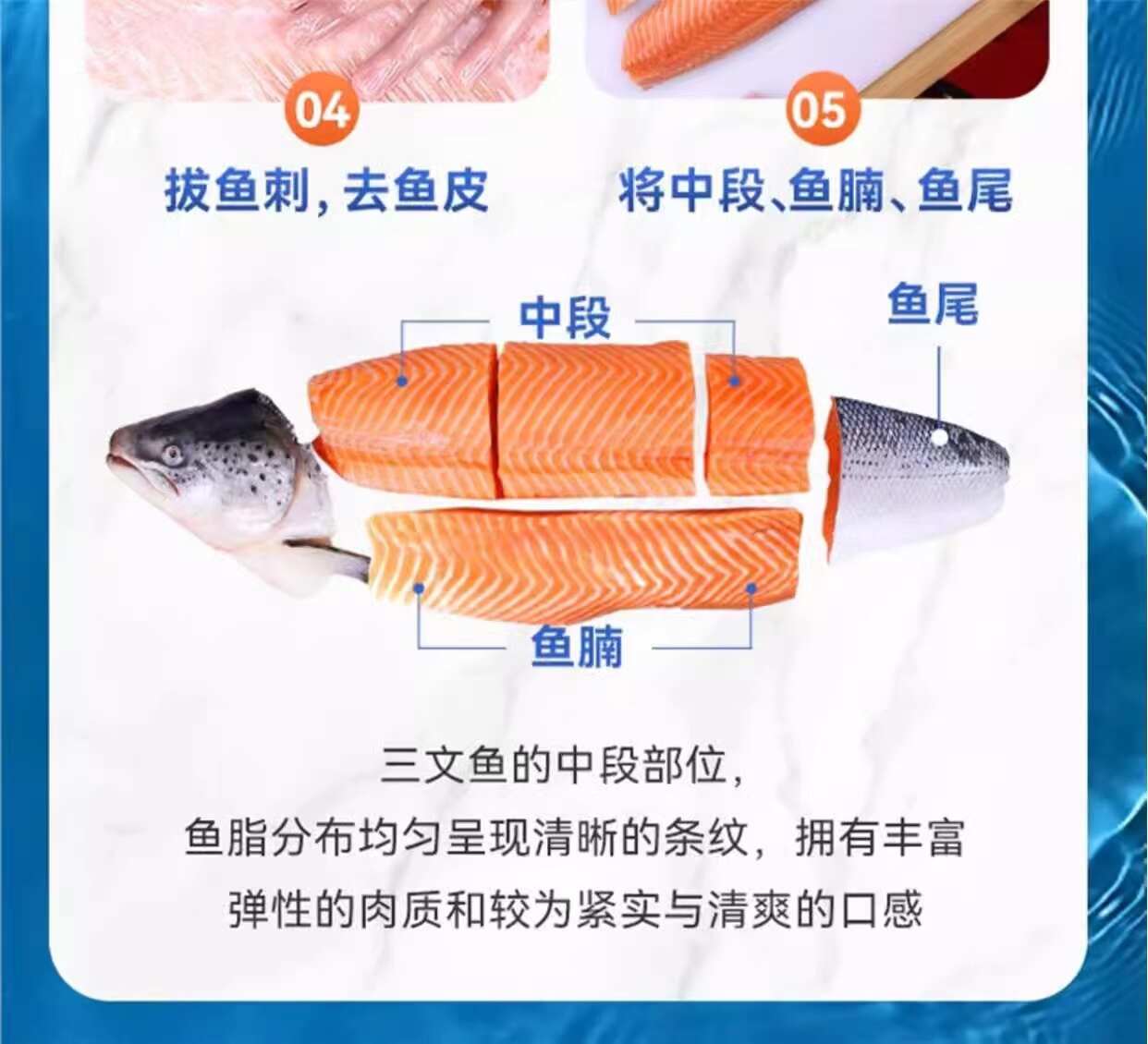 新疆三文魚(yú)整條天蘊(yùn)伊梨海鮮國(guó)產(chǎn)冷水刺身鮮活生魚(yú)片壽司料理即食