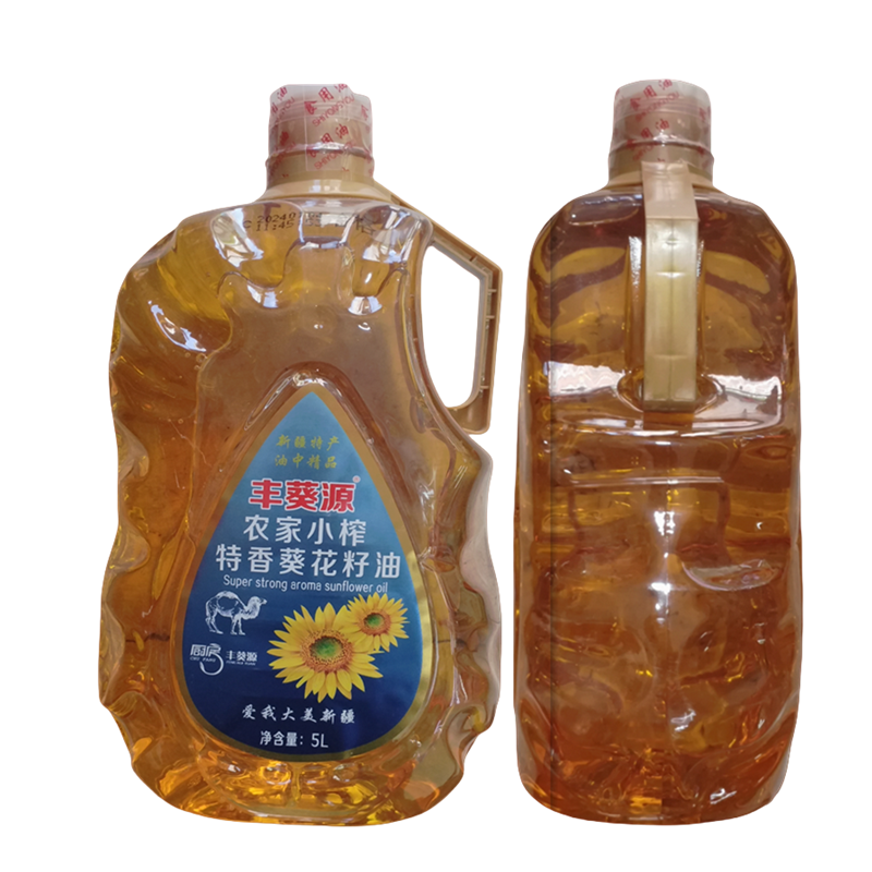 小榨葵花籽油新疆传统植物压榨食用油炒菜清香家用油批发