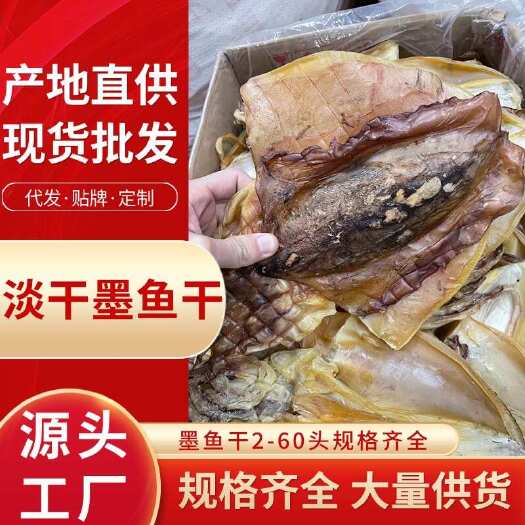 广州源头工厂 淡干墨鱼干2-60头规 肉厚 规格齐全 新鲜鲜味浓