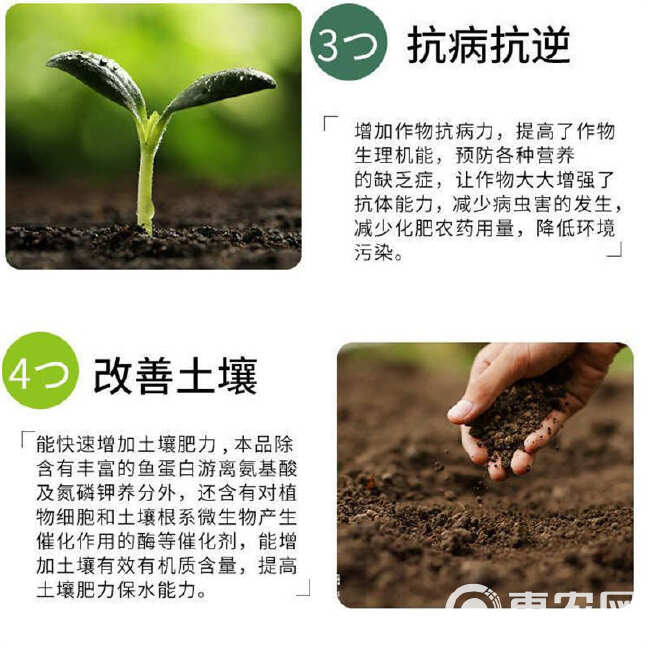 现货批发鱼蛋白 农用水溶肥肥料瓜果蔬菜冲施叶面肥用 鱼蛋白