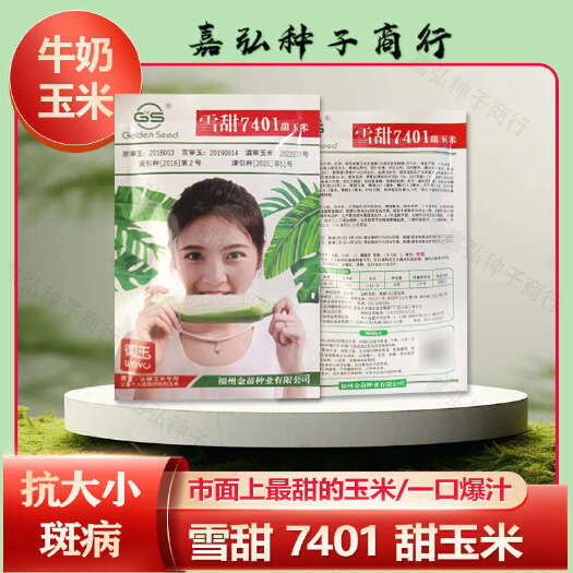 雪甜7401超甜玉米种子 籽粒白色口感特甜  可生食抗病性好