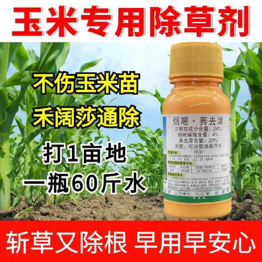 民权县玉米地专用除草剂24%烟嘧磺隆莠去津玉米地除草剂安全不伤苗
