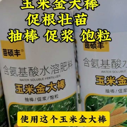 潍坊玉米叶面肥金大棒膨大素促根壮苗抗倒拉长籽粒饱满增产增收水溶肥