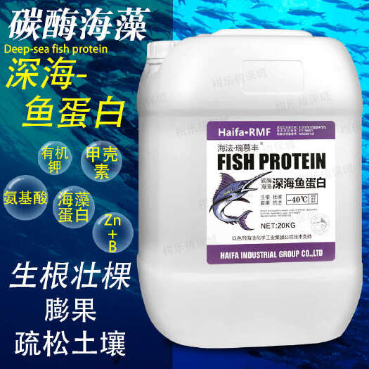 惠州以色列海法海藻深海鱼蛋白氨基酸水溶肥料冲施肥正品桶装保花膨果