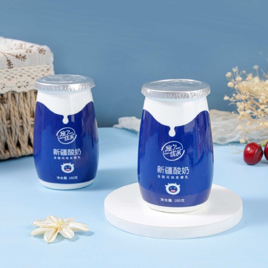 乌鲁木齐新疆直发~优乐原味酸奶低温酸牛奶180克*10瓶