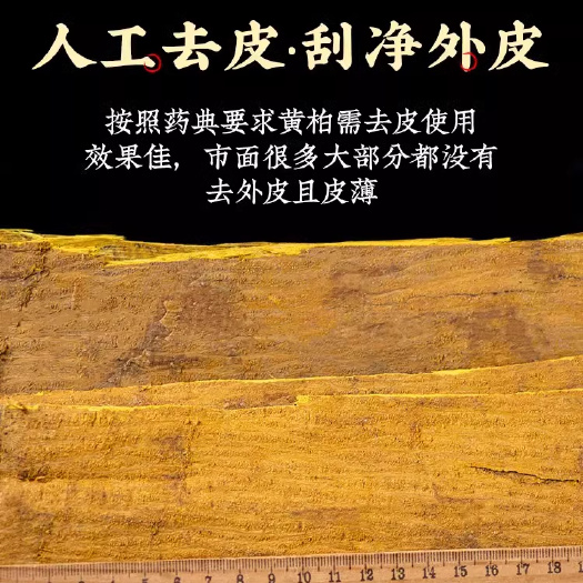 江油市产地去粗皮正品黄柏中药材 黄柏皮黄柏片川黄柏关黄柏黄柏皮