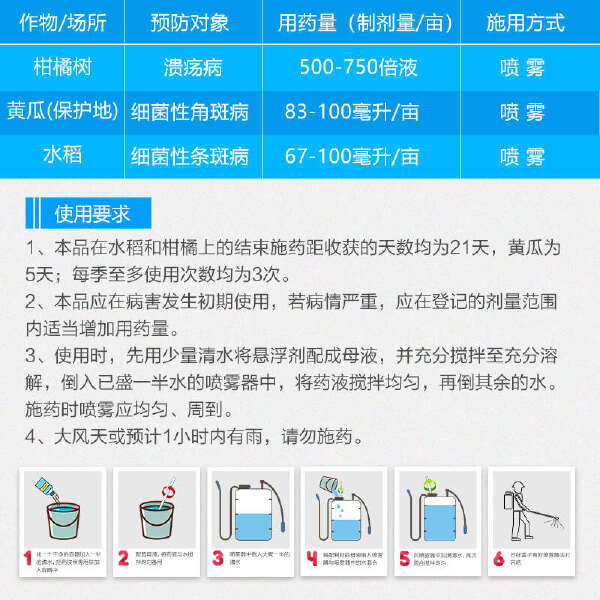 巴斯夫乾运30%噻唑锌 果树蔬菜柑橘溃疡病细菌性角斑病农药杀