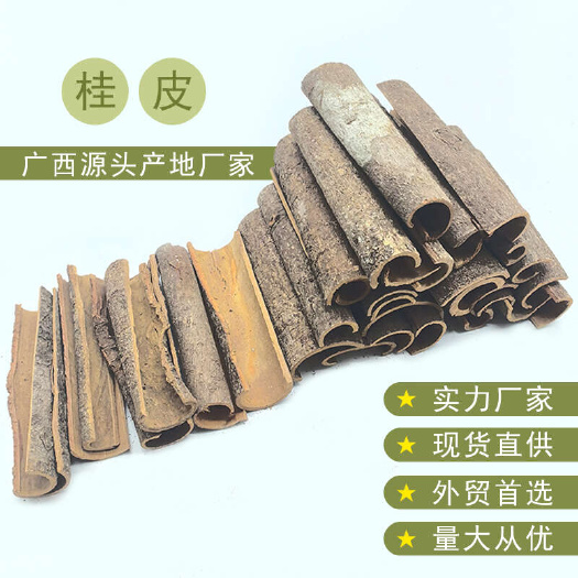 岑溪市广西产地现货批发10cm开边中通桂皮优选桂皮新桂皮