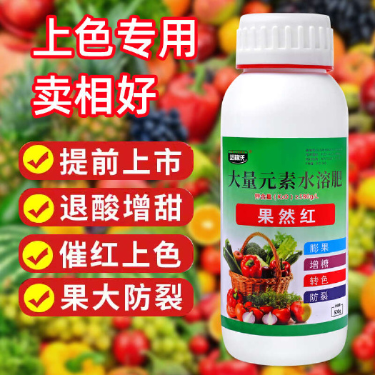 长沙一喷红果然红 水果瓜果番茄辣椒增红膨果风膨大素口感好